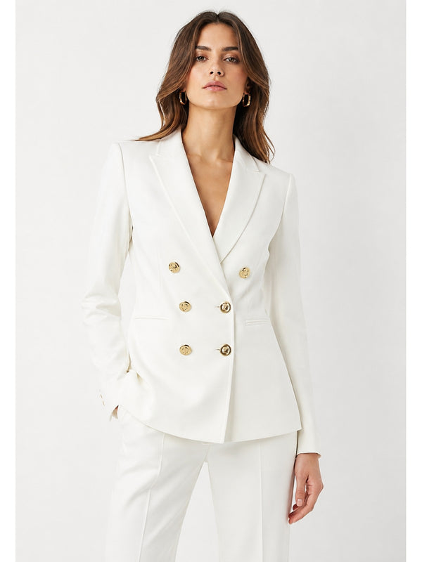 Pinko Giacca Donna Alexia Doppiopetto Bianco Gelato Vaniglia 100256A3DA-Z0