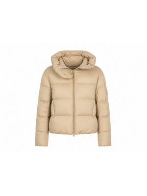 Pinko Piumino Donna Trapuntato con Cappuccio Beige 101597A39J-D37