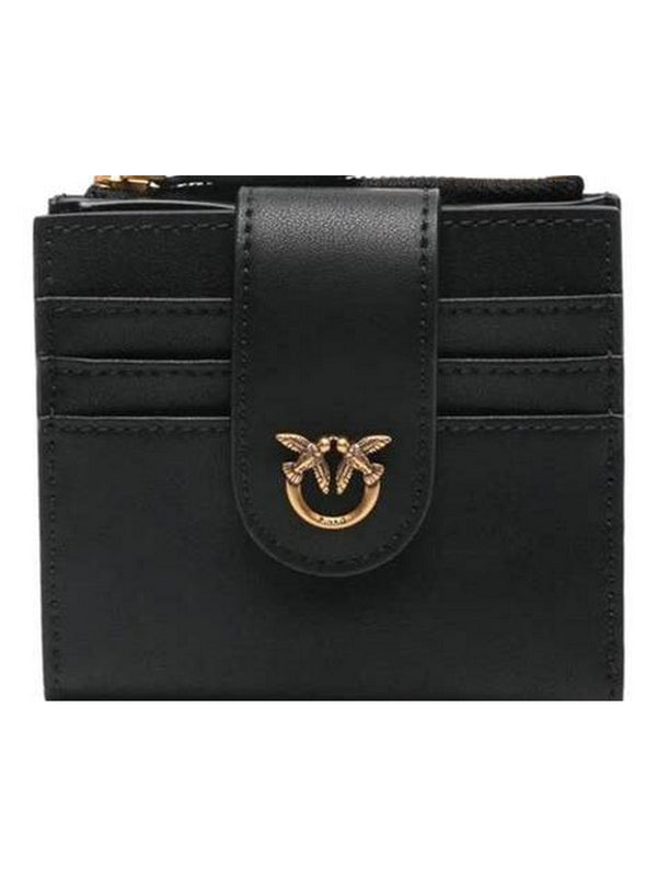 Pinko Portafoglio Donna Multi Purpose Nero Antique Gold 103610A0F1-Z99Q
