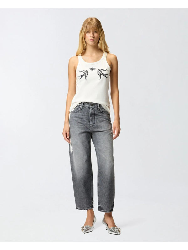 Pinko Jeans Donna Estelle Egg Moonlight Dark Gray 103857A2RY-PJ9