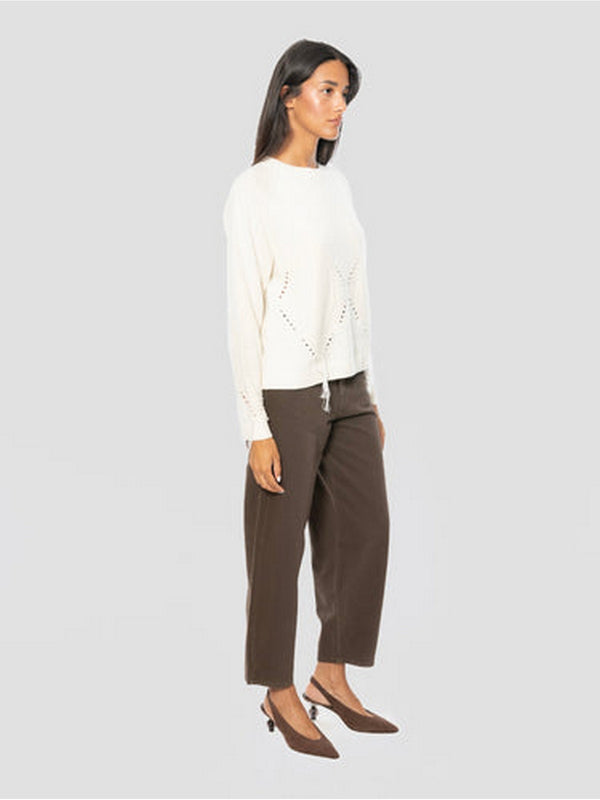Pinko Jeans Donna Estelle Egg Barrel Marrone Testa Moro 103857A3KU-L72