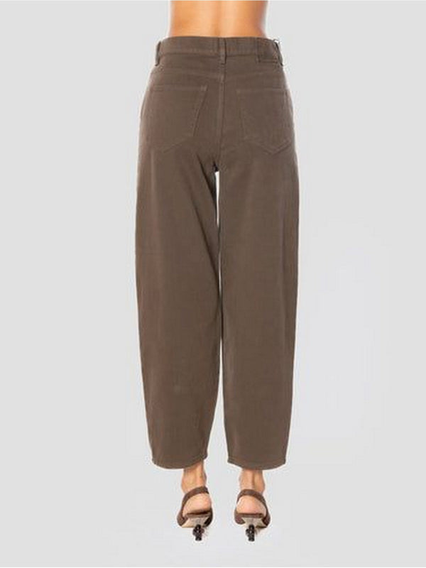 Pinko Jeans Donna Estelle Egg Barrel Marrone Testa Moro 103857A3KU-L72