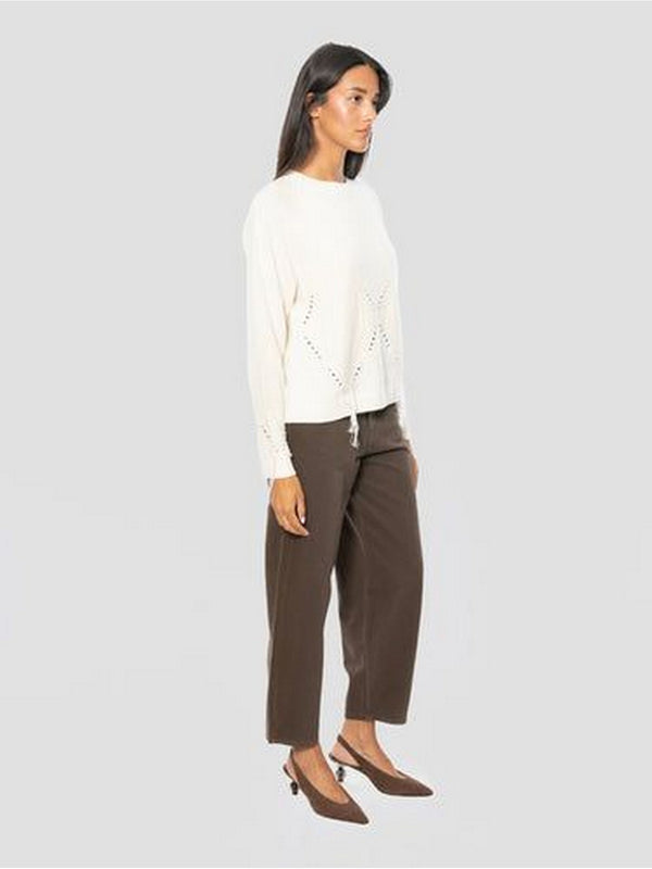 Pinko Jeans Donna Estelle Egg Barrel Marrone Testa Moro 103857A3KU-L72