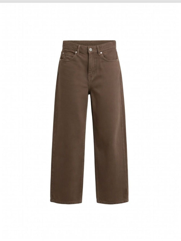 Pinko Jeans Donna Estelle Egg Barrel Marrone Testa Moro 103857A3KU-L72