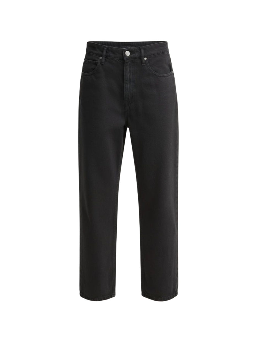 Pinko Jeans Donna Estelle Egg Barrel Nero Limousine 103857A3KU-Z99