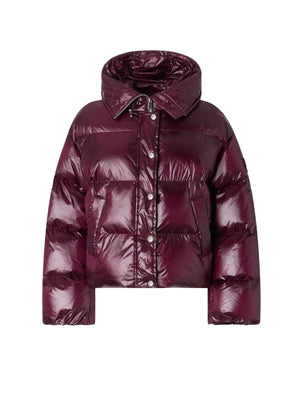 Pinko Piumino Donna Impasto con Cappuccio Bordeaux 105656A3FI-RR7