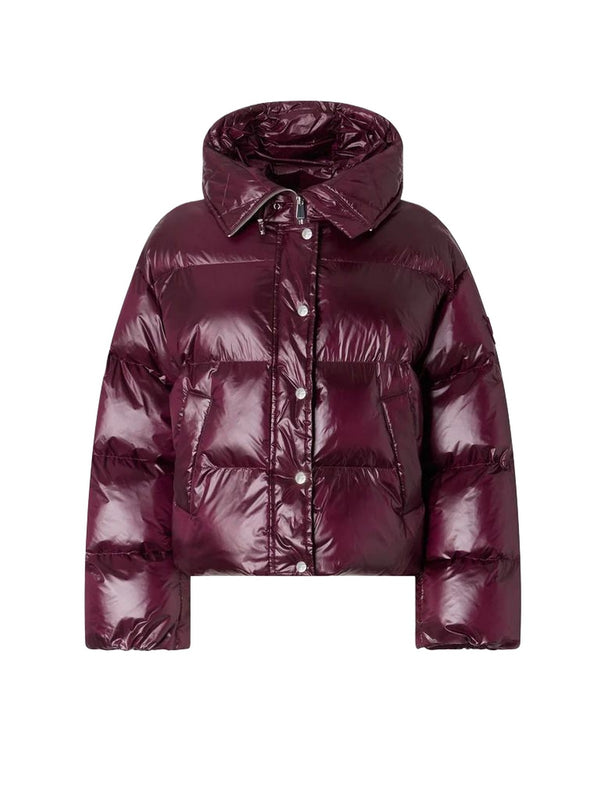 Pinko Piumino Donna Impasto con Cappuccio Bordeaux 105656A3FI-RR7