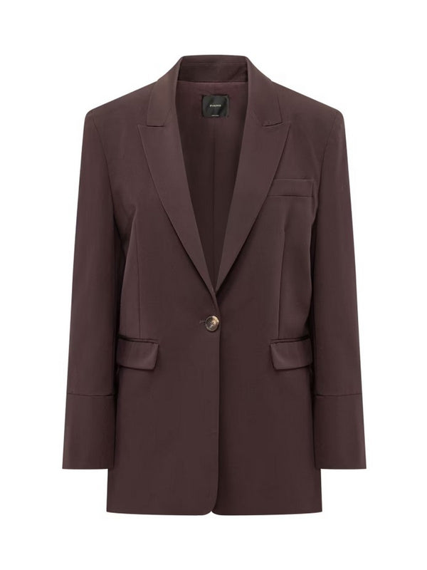 Pinko Giacca Donna Kamut Bordeaux Scuro in Tessuto Fluido 105663A18E-RR7