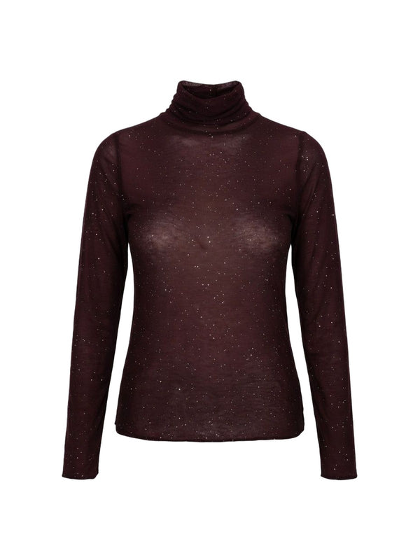 Pinko MOSS Maglia Donna Viola Prugna Perfetto  105821A2PM-W63