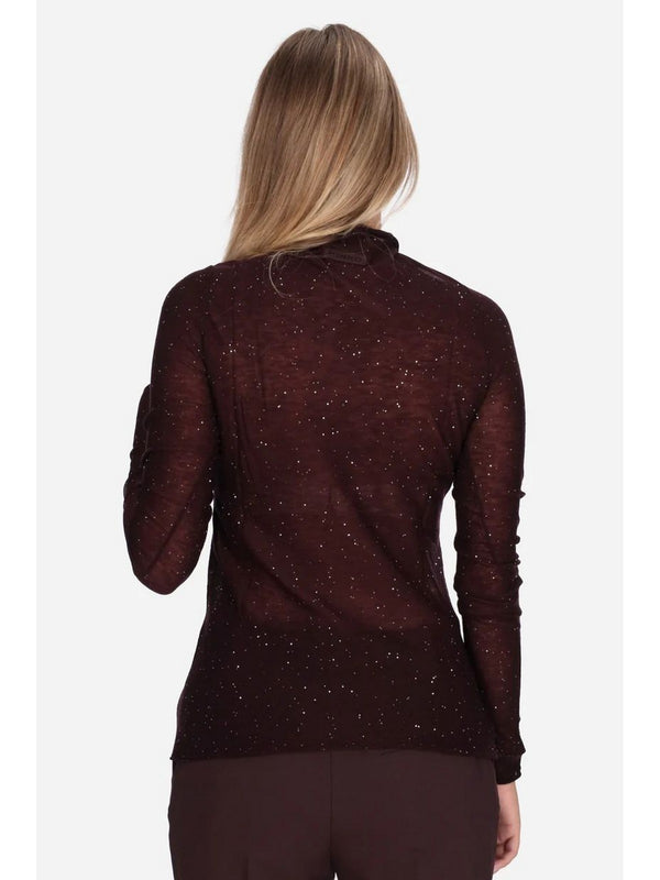 Pinko MOSS Maglia Donna Viola Prugna Perfetto  105821A2PM-W63