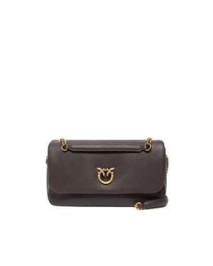Pinko Click Soft Horizontal Chain Borsa Donna Marrone Marasca Antique Gold 107022A3CX-M12Q