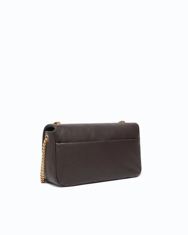 Pinko Click Soft Horizontal Chain Borsa Donna Marrone Marasca Antique Gold 107022A3CX-M12Q