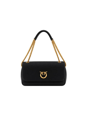 Pinko Borsa Donna Click Soft Horizontal Chain Nero Antique Gold 107022A3CX-Z99Q
