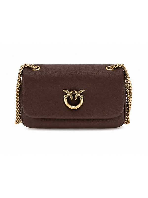 Pinko Borsa Donna Click Soft Horizontal Chain MN Castano Intenso Antique Gold 107038A3CX-L88Q