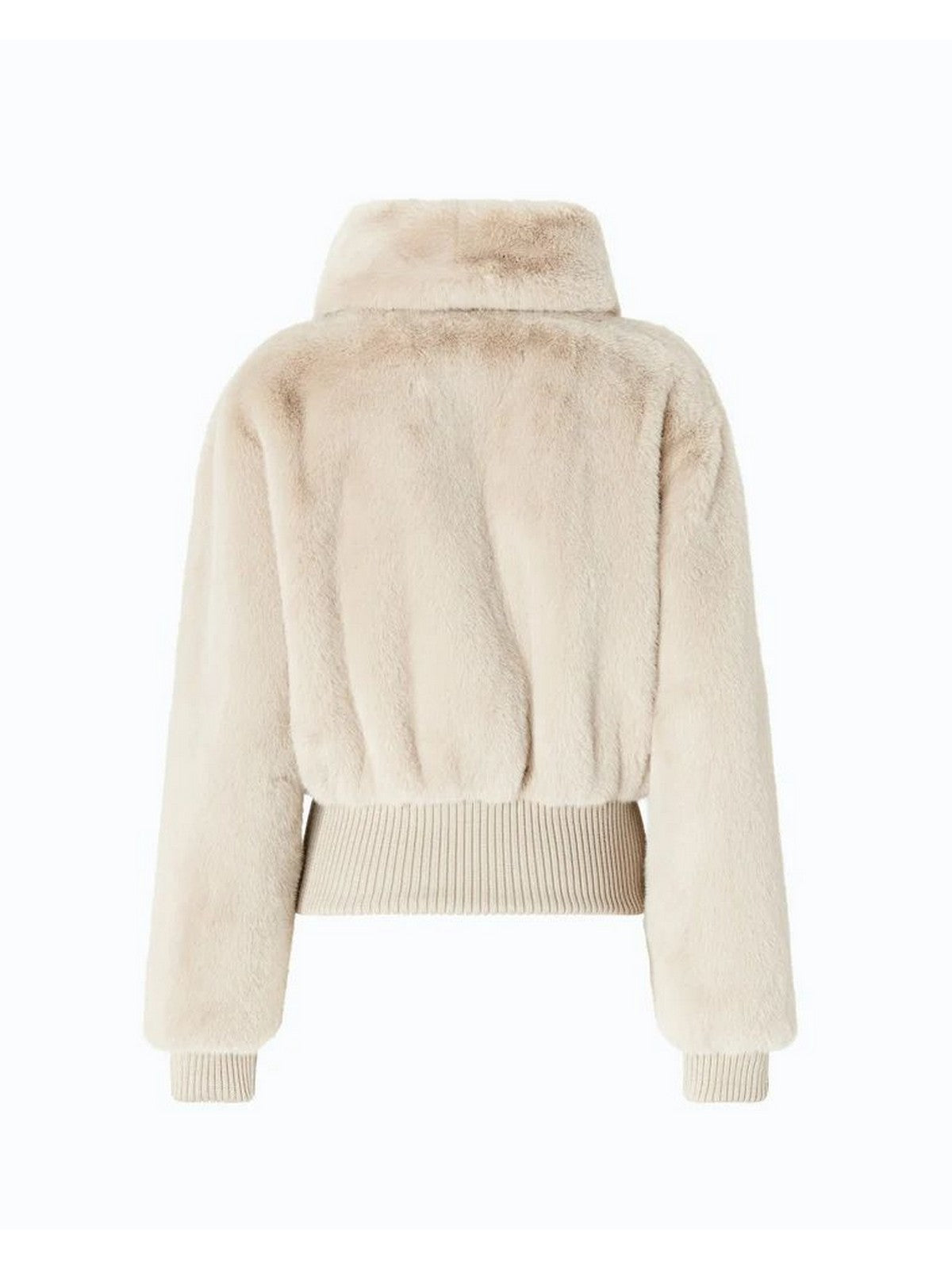 Pinko Bagels Bomber Donna in Ecopelliccia Effetto Visone Beige Giorno Piovoso 107040A3E7-C32