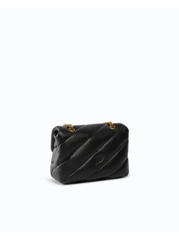Pinko Borsa Donna Love Puff Mini New Buckle Nero Antique Gold 107058A0F2-Z99Q
