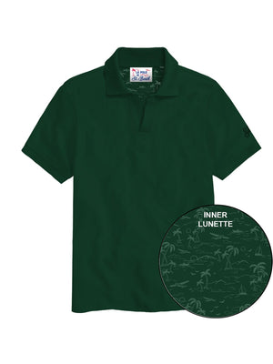 Mc2 Saint Barth Jersey Stretch Piquet Polo Charles Piquet 51 British Green - Chs0001