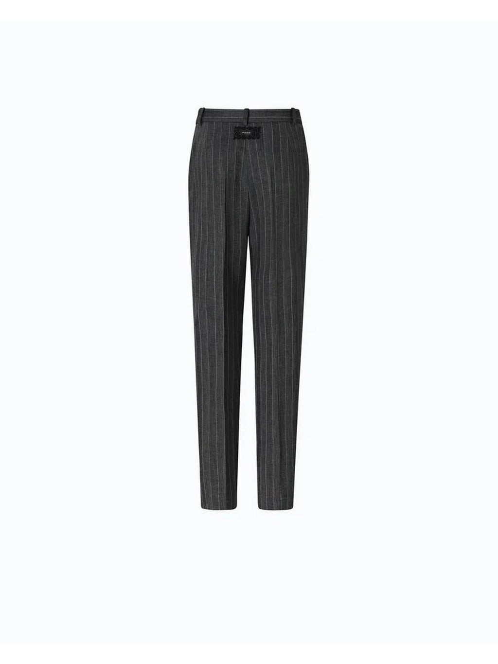 Pinko Pantalone Donna Pleione Gessato in Misto Lana Grigio/Rosa 107264A3FF-IN4
