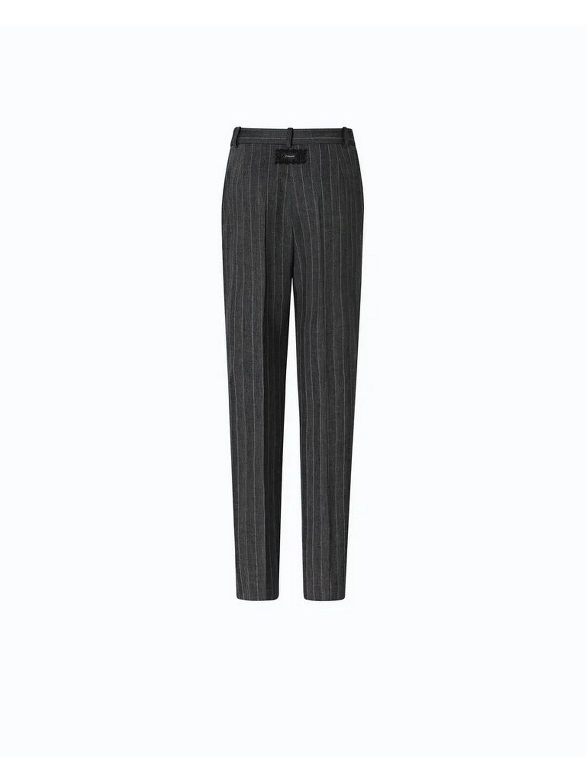 Pinko Pantalone Donna Pleione Gessato in Misto Lana Grigio/Rosa 107264A3FF-IN4