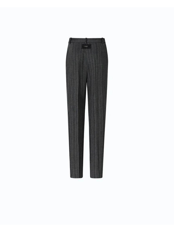 Pinko Pantalone Donna Pleione Gessato in Misto Lana Grigio/Rosa 107264A3FF-IN4