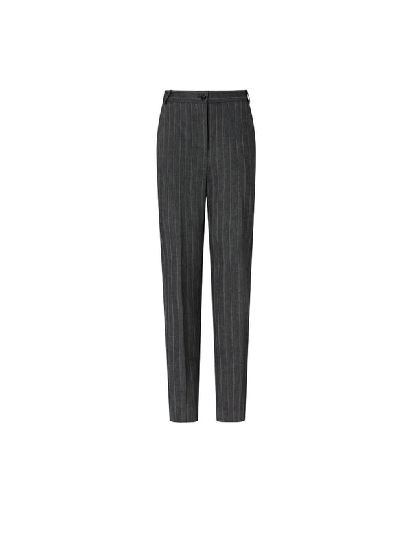Pinko Pantalone Donna Pleione Gessato in Misto Lana Grigio/Rosa 107264A3FF-IN4