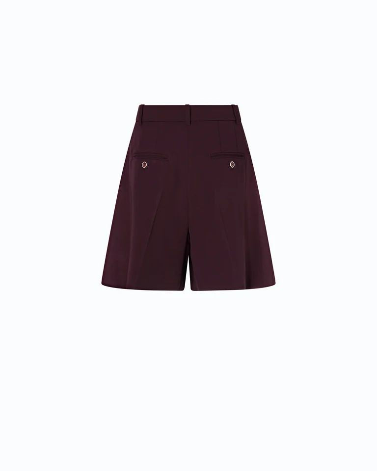 Pinko Shetana Shorts Donna Sartoriali Fluidi Bordeaux Scuro 107289A18E-RR7