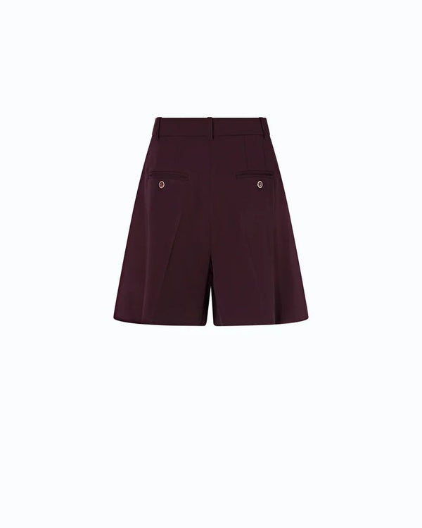 Pinko Shetana Shorts Donna Sartoriali Fluidi Bordeaux Scuro 107289A18E-RR7