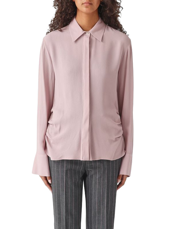 Pinko Cimbidio Camicia Donna Fluida in Viscosa Viola Ghiaccio 107297A3HD-O06