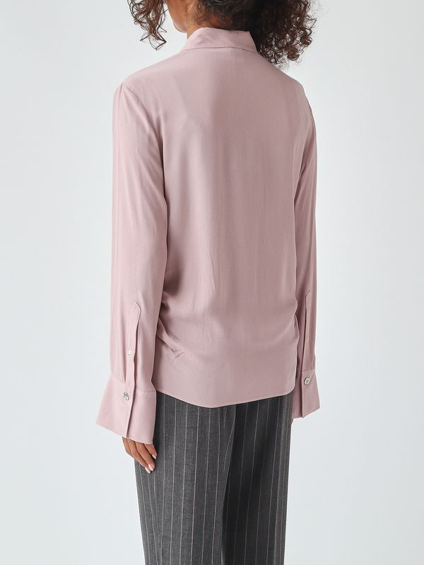 Pinko Cimbidio Camicia Donna Fluida in Viscosa Viola Ghiaccio 107297A3HD-O06