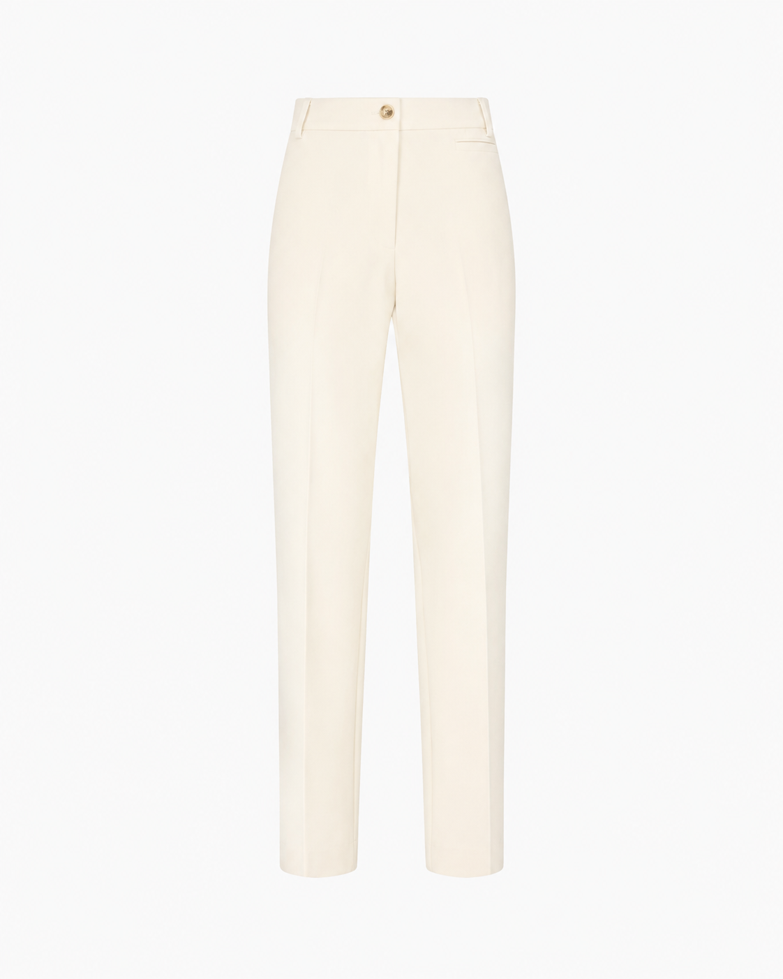 Pinko Protea Pantalone Donna in Crêpe Bianco Gelato Vaniglia 107415A3DA-Z00