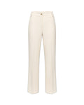 Pinko Protea Pantalone Donna in Crêpe Bianco Gelato Vaniglia 107415A3DA-Z00