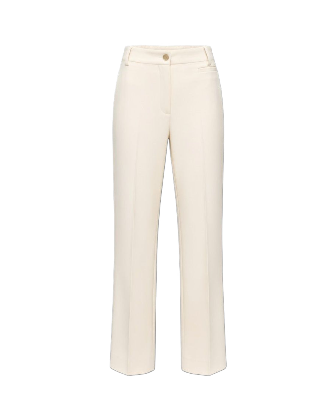 Pinko Protea Pantalone Donna in Crêpe Bianco Gelato Vaniglia 107415A3DA-Z00
