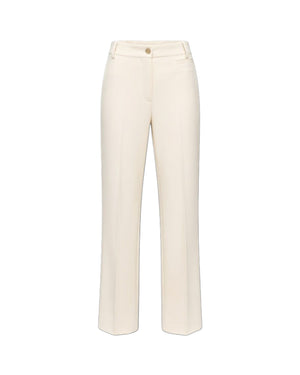 Pinko Protea Pantalone Donna in Crêpe Bianco Gelato Vaniglia 107415A3DA-Z00