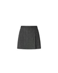 Pinko Giunco Minigonna Donna Gessata in Misto Lana Grigio/Rosa 107416A3FF-IN4