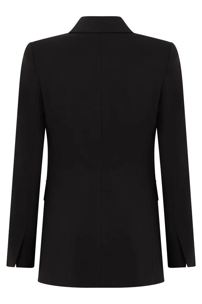 Pinko Hibiscus Blazer Donna Doppiopetto Nero Limousine 107438A3AH-Z99