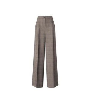 Pinko Plumeria Pantalone Donna Palazzo Misto Lana Beige Bordeaux Nero 107476A3FF-CYZ