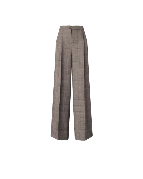 Pinko Plumeria Pantalone Donna Palazzo Misto Lana Beige Bordeaux Nero 107476A3FF-CYZ