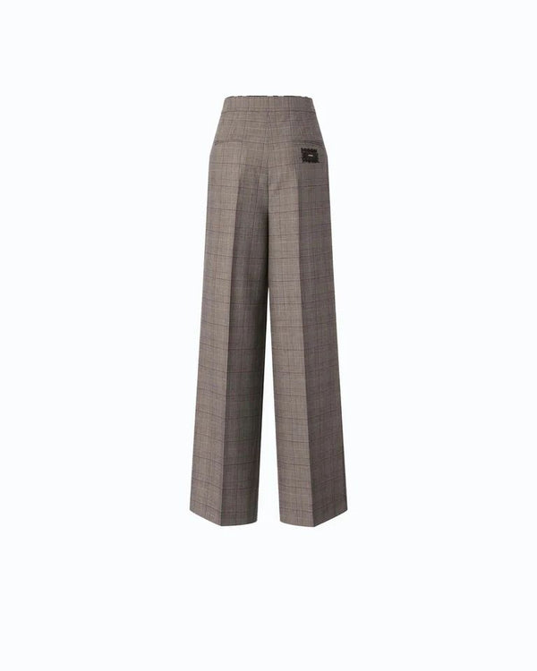 Pinko Plumeria Pantalone Donna Palazzo Misto Lana Beige Bordeaux Nero 107476A3FF-CYZ