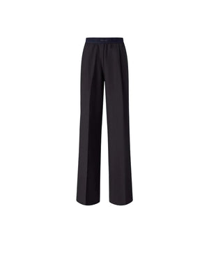 Pinko Phaius Pantalone a Palazzo Donna in Misto Lana Blu Marino Cupo 107560A3IF-G03