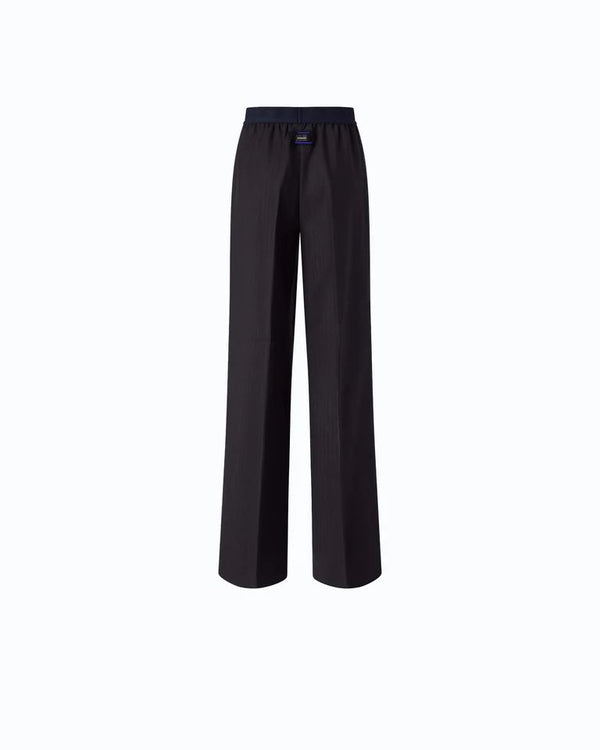Pinko Phaius Pantalone a Palazzo Donna in Misto Lana Blu Marino Cupo 107560A3IF-G03