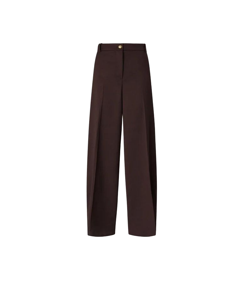 Pinko Balbino Pantalone Donna in Misto Lana Marrone Oltre Buio 107712A3MS-M04