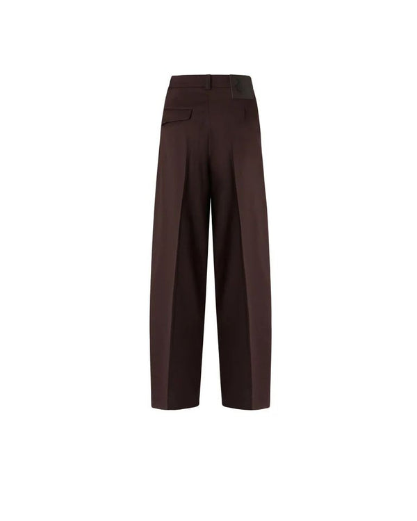 Pinko Balbino Pantalone Donna in Misto Lana Marrone Oltre Buio 107712A3MS-M04