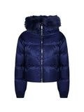 Pinko Piastraia Piumino Donna in Raso Tecnico Blu Giacca Marinara 107725A2OI-F92