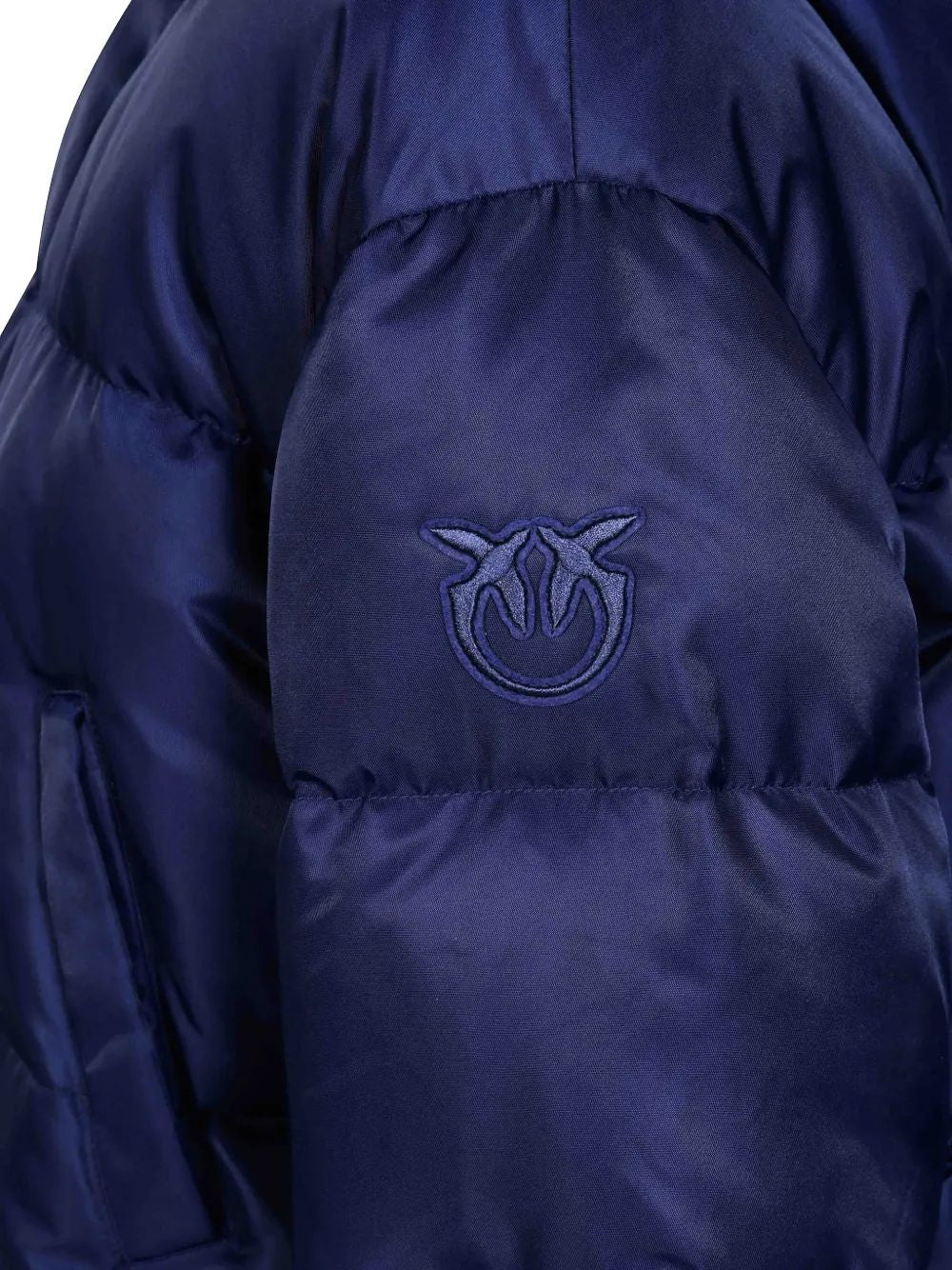 Pinko Piastraia Piumino Donna in Raso Tecnico Blu Giacca Marinara 107725A2OI-F92