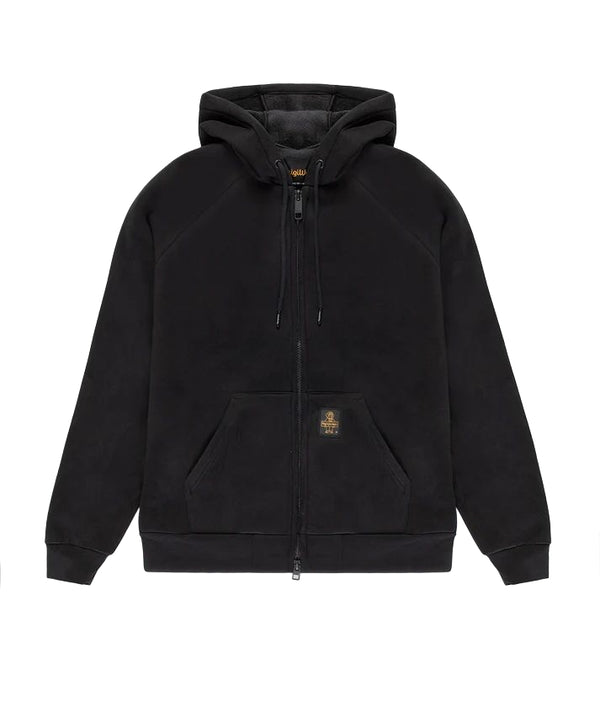 RefrigiWear Frankie Fleece Giubbotto Uomo in Pile Nero F20308-FG9102-G06000