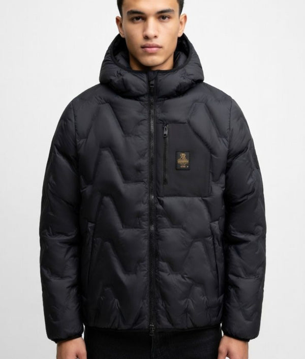Refrigiwear Graphite Jacket Giubbotto Uomo Nero Trapuntato G88800-PL0555-G06000