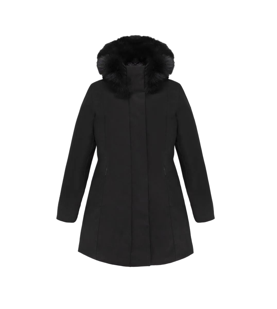 Refrigiwear Parka Donna Lady Tech/1 Fur Jacket Nero con Pelliccia  W99108-XT3790-G06000