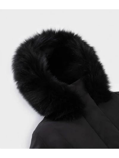 Refrigiwear Giubbotto Corto Donna Nero con Pelliccia Short Lady Tech Fur Jacket  W99208-XT3790-G06000