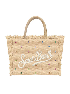 Mc2 Saint Barth Hand Bag With Strap Colette Straw N Strass Multi 10 Emb - Col0017