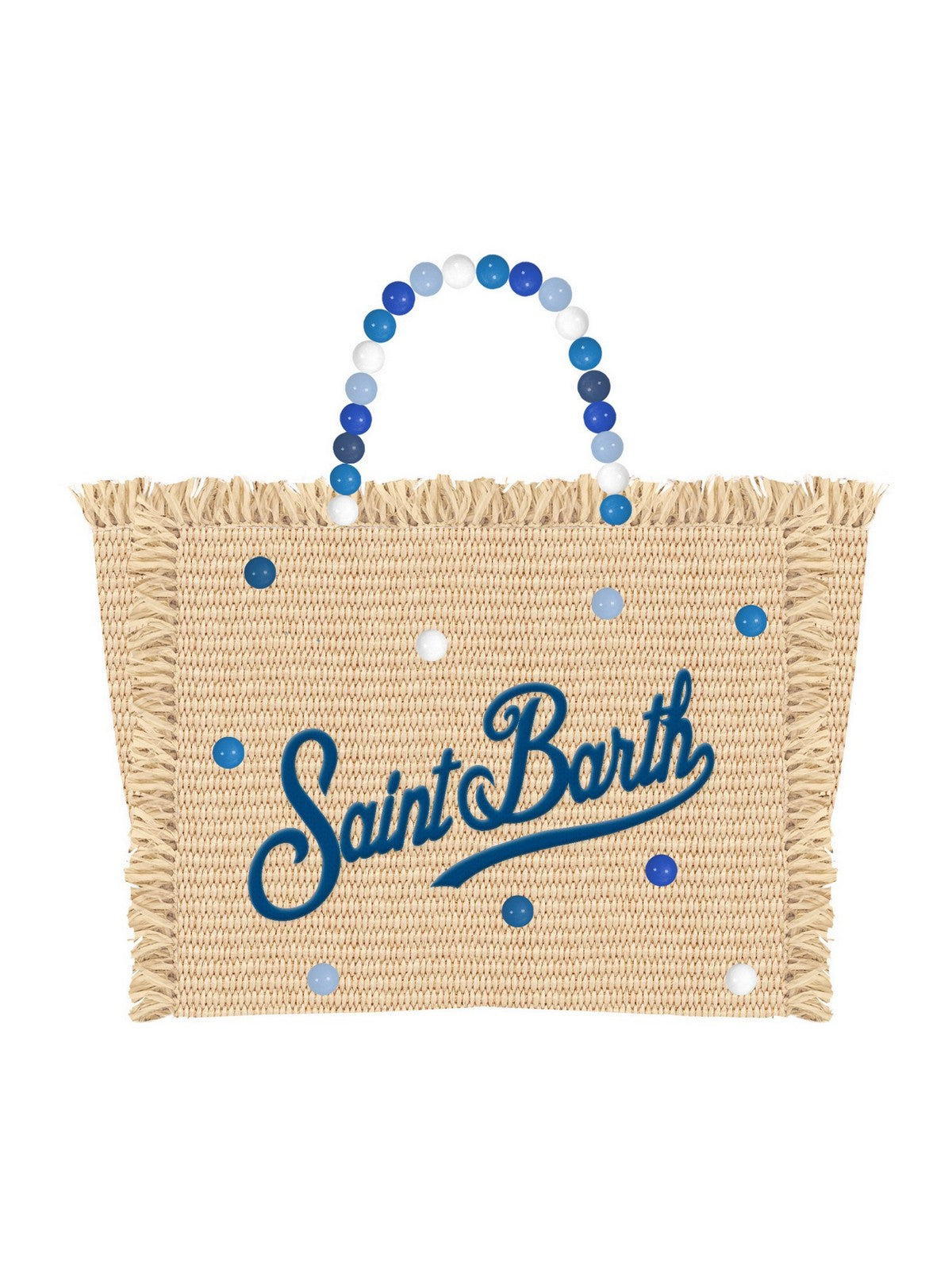 Mc2 Saint Barth Hand Bag With Strap Colette Straw N Wood Beads 3161 Emb - Col0017